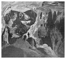 Die Arch-Höhle nach Norden blickend, Jenolan-Höhlen, New South Wales, Australien