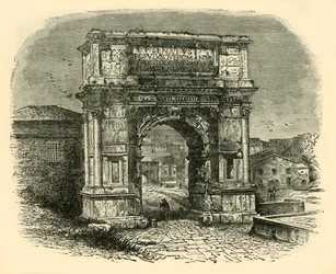 Der Titusbogen, Rom, 1890
