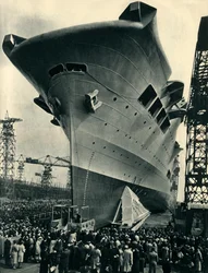 Die Arche wird in Merseyside zu Wasser gelassen, 13. April 1937, 1942