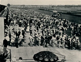 Die Arlington-Rennbahn, Chicago, um 1930