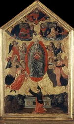 Die Himmelfahrt der seligen Jungfrau Maria und der Gürtel des Thomas, 15. Jahrhundert