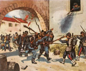 Die Schlacht von Sedan, 1. September 1870