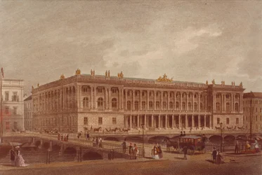 Die Berliner Börse an der Burgstraße, Ende 1860er-Anfang 1870er Jahre