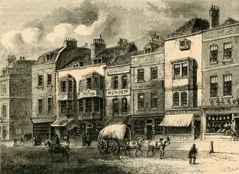 The Borough, High Street, 1825, um 1878