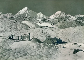 Das Lager unterhalb von Jongsong La, ca. 1903