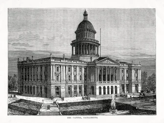 Das Kapitol, Sacramento, Kalifornien, USA, 1877