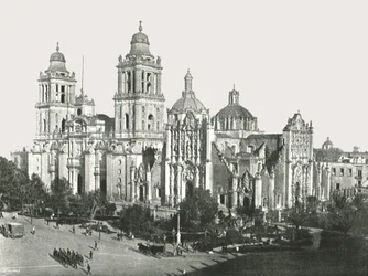 Die Kathedrale, Mexiko-Stadt, Mexiko, 1895