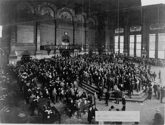 Die Chicagoer Börse in Sitzung