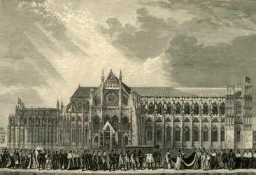 Die Krönungsprozession von Anne Boleyn zur Westminster Abbey, 1533, 1881