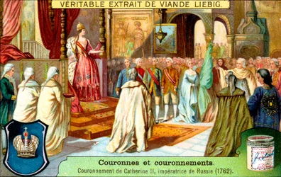 Die Krönung von Katharina II., Kaiserin von Russland im Jahr 1762, ca. 1900