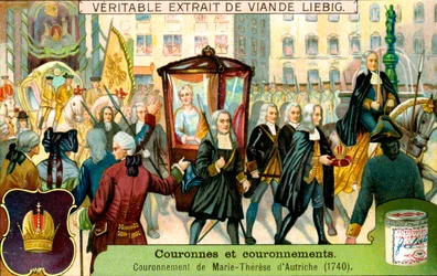 Die Krönung Maria Theresias von Österreich im Jahr 1740, um 1900