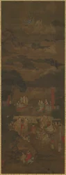 Das Gespräch von Vimalakirti und Manjusri