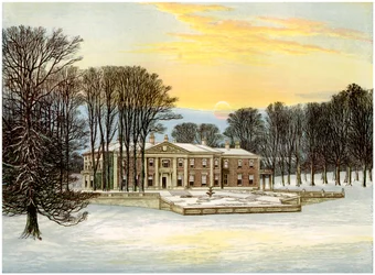 Das Down House, Dorset, Heimat von Baronet Smith-Marriott, ca. 1880