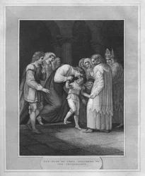 Der Herzog von York wird den Erzbischöfen übergeben, 1838