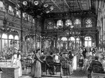 Das Duval-Restaurant am Quai de Billy, Paris, 1889