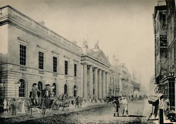 Das East India House von Osten, ca. Ende des 18. Jahrhunderts, 1928