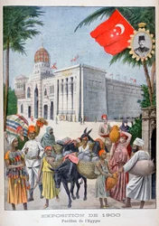Der ägyptische Pavillon auf der Weltausstellung von 1900, Paris, 1900