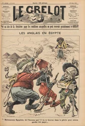 Die Engländer in Ägypten. Karikatur aus Le Grelot, 22. März 1896