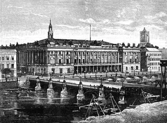 Die Börse und Fredericks Brücke, Berlin, 1900