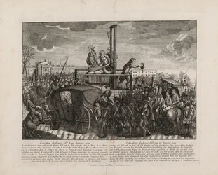 Die Hinrichtung von Ludwig XVI. auf dem Place de la Révolution am 21. Januar 1793, ca. 1793
