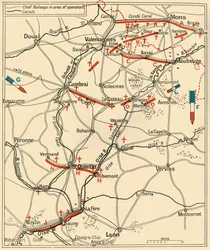 Die erste Phase des großen Rückzugs...1914, ca. 1920