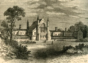 Die Fischhändler-Almshäuser, Wandsworth, um 1878