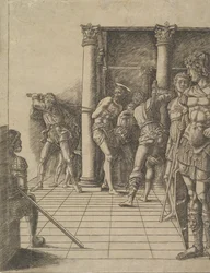 Die Geißelung, mit dem Pflaster, ca. 1475-80