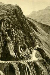 Der Flexenpass, Vorarlberg, Österreich, um 1935