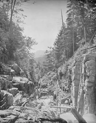 The Flume, Franconia White Mountains, N.H., um 1897