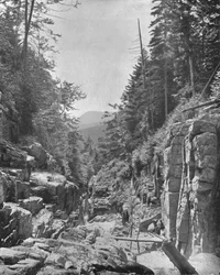 The Flume, Franconia White Mountains, New Hampshire, USA, um 1900