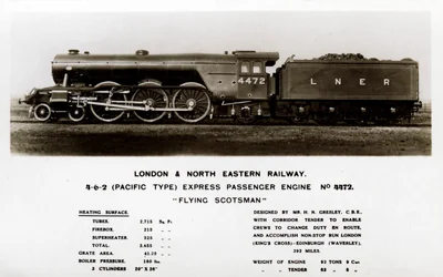 Die Dampflokomotive Flying Scotsman, 20. Jahrhundert