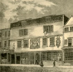 Das Fortune Theatre, ca. 1872