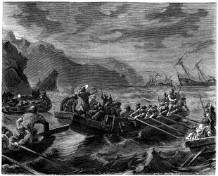 Die Franken überqueren das tobende Meer, 1882-1884