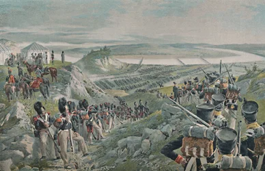 Die französische Armee überquert den Niemen, 1812