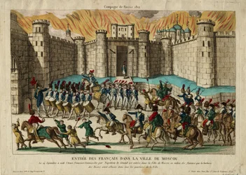 Der französische Einzug in Moskau, 1812