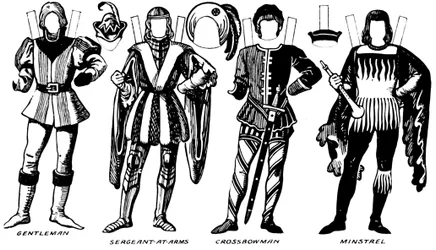 Die Galerie der britischen Kostüme: Die Kleider, die in der Herrschaft von Richard III getragen wurden
