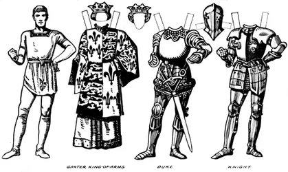 Die Galerie der britischen Kostüme: Die Kleider, die in der Herrschaft von Richard III getragen wurden, ca. 1934