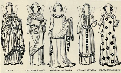 Die Galerie der britischen Kostüme: Was Männer und Frauen in der Zeit von Heinrich III. trugen, c1934