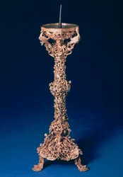 Der Gloucester-Kerzenhalter, vergoldetes Glockenmetall, englisch, 12. Jahrhundert