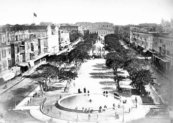 Der große Platz, Alexandria, Ägypten, ca. 1910er