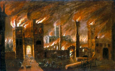 Das Große Feuer von London, 1666