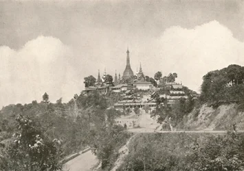 Die Große Pagode, Moulmein, 1900