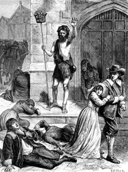 Die Große Pest von 1665, um 1902