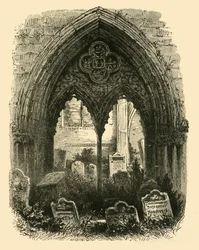Das große Portal, Crowland Abbey, 1898