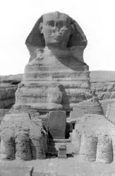 Die Große Sphinx von Gizeh, Ägypten, Mai 1949