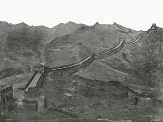 Die Große Mauer, Peking, China, 1895