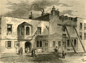 The Gun Tavern, 1820, um 1876