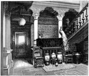Die Halle, um 1880-1882