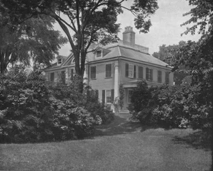Das Haus des Dichters Longfellow, Cambridge, Massachusetts, USA, um 1900