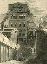 Die Häuser in der Waterloo Bridge Road, c1878